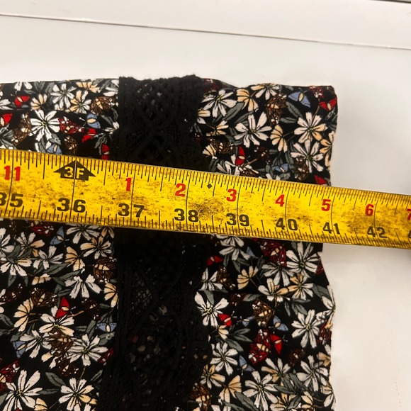 Lost Wander Fairy Grunge Lace Tiered Maxi Skirt Women's Medium Whimsigoth Witchy - Picture 9 of 9